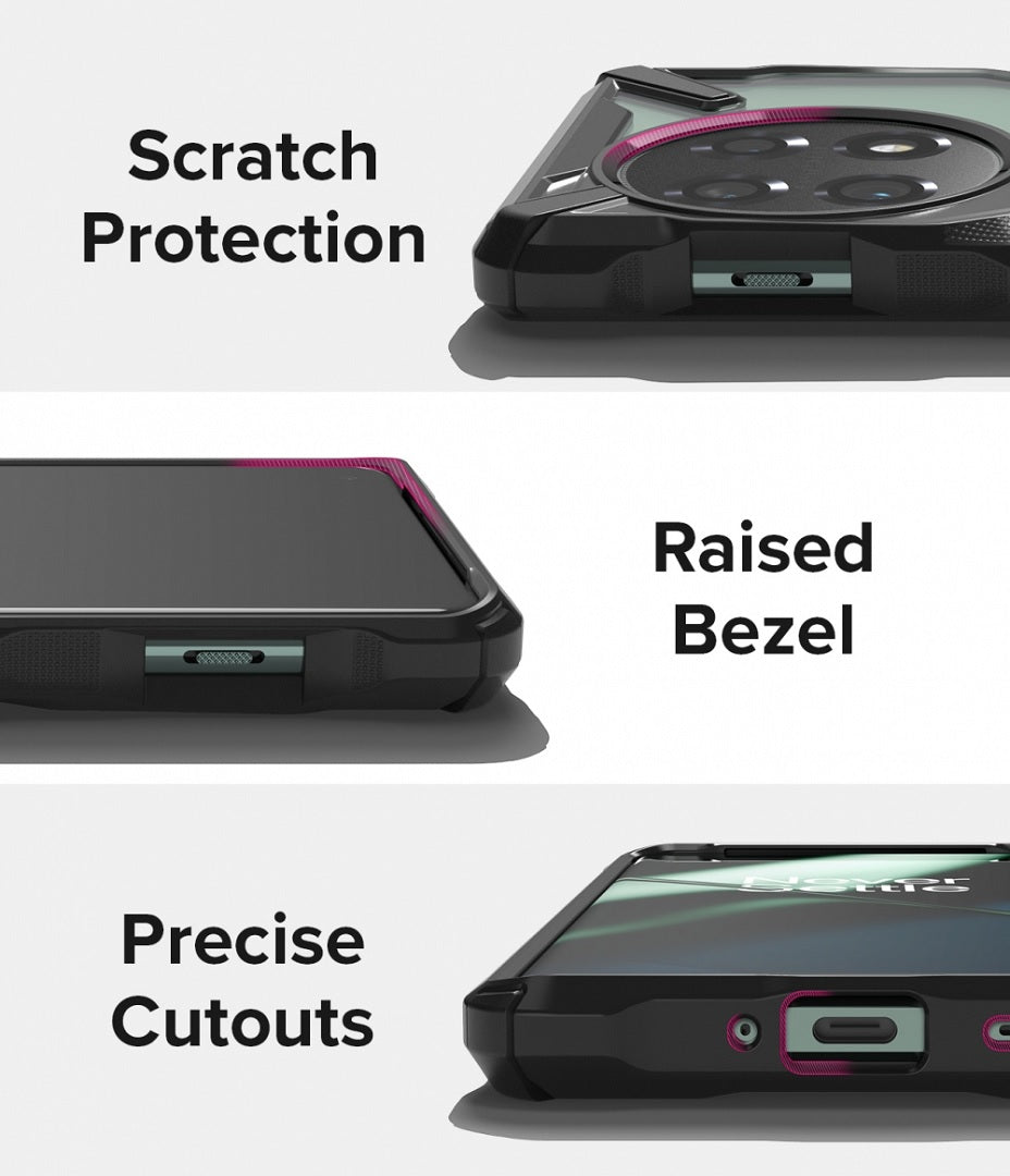 Scratch protection, raised bezel and precise cutouts. 