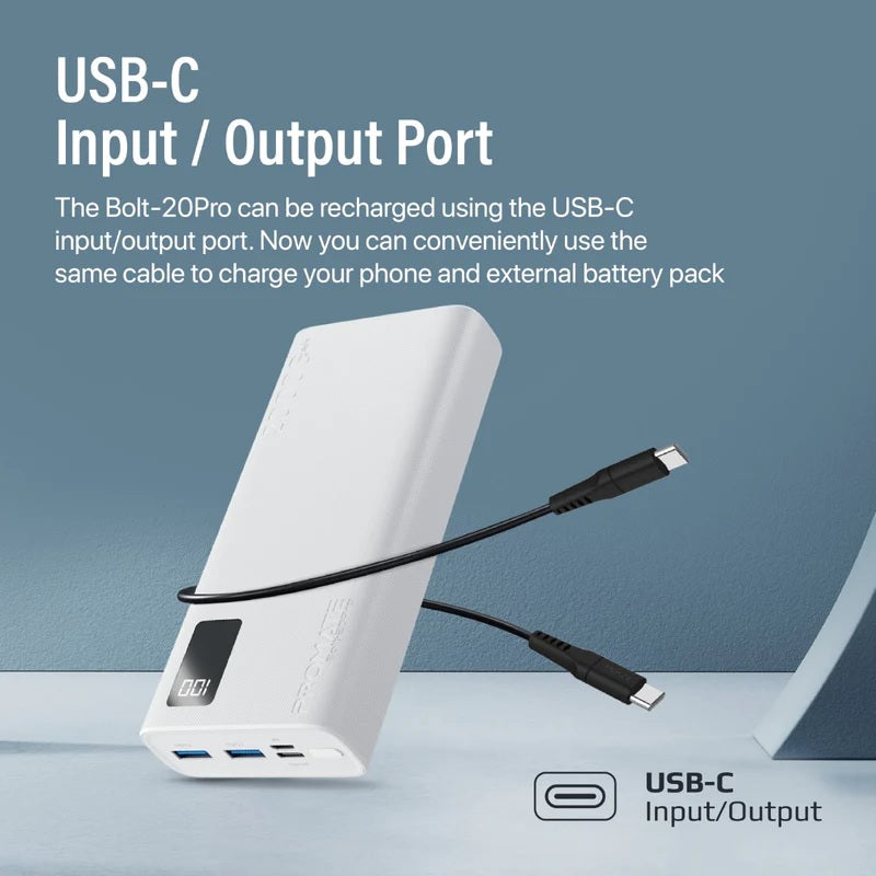 USB-C Input/Output Port Power Bank