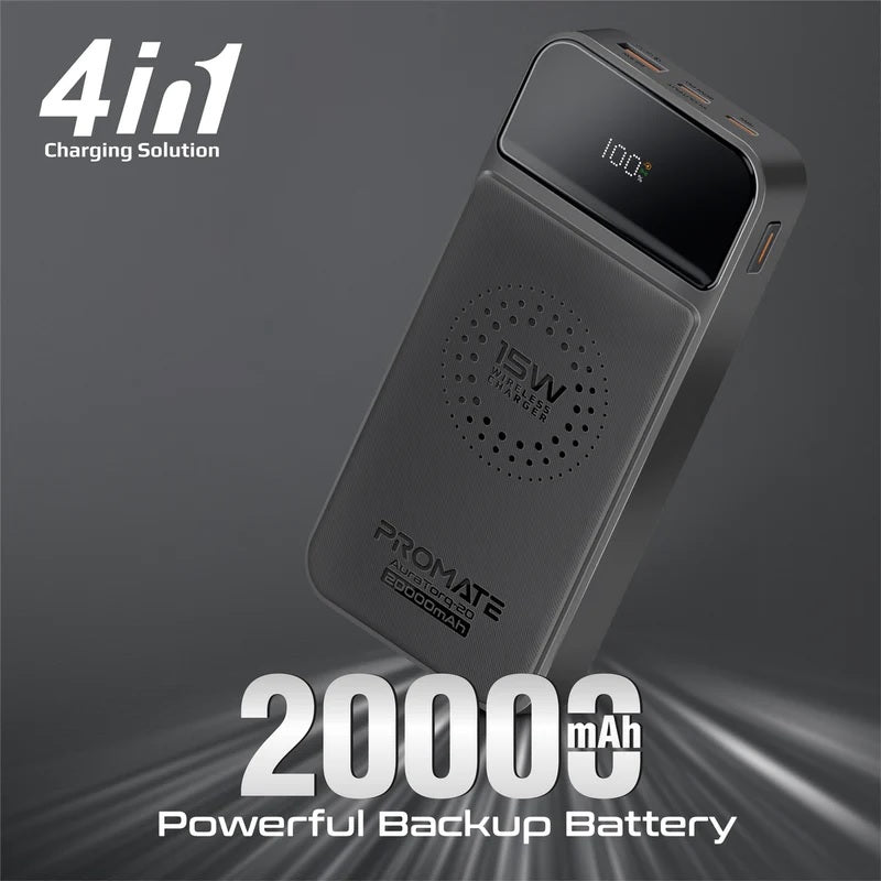 20000mAh Powerful Backup Battery Power Bank