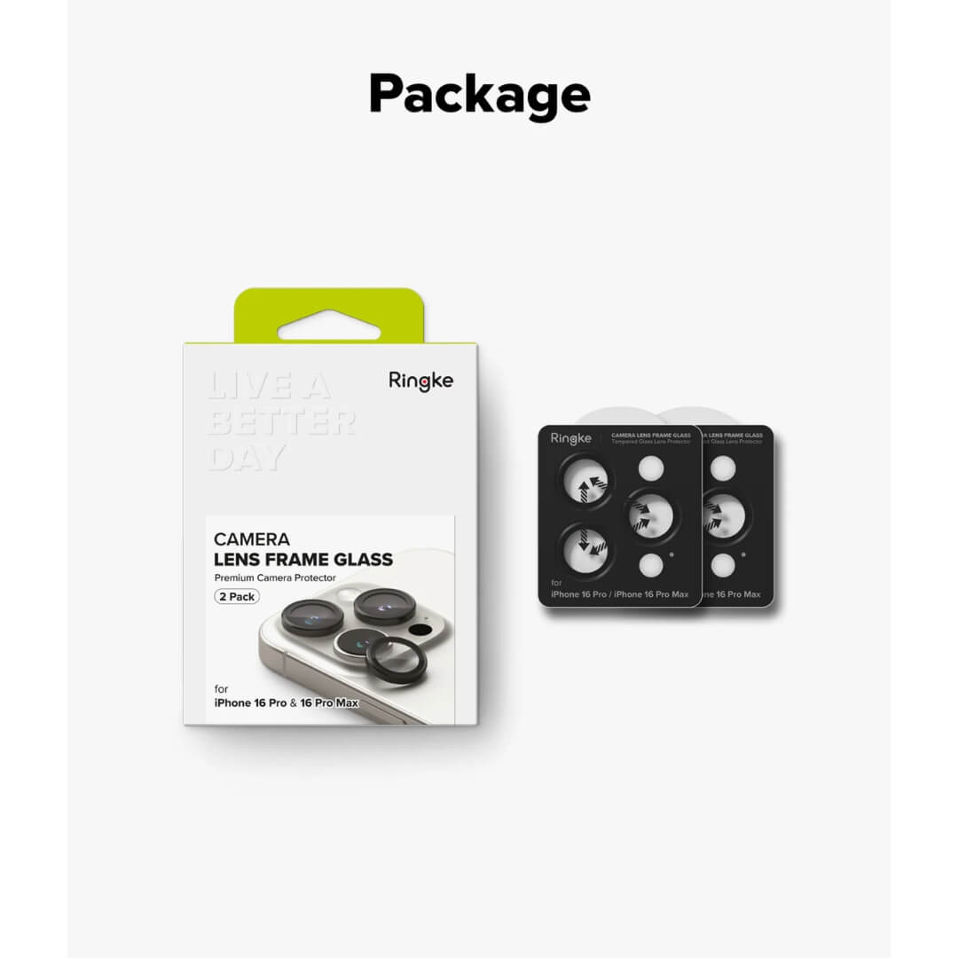 iPhone 16 Pro Max / 16 Pro Camera Lens Frame Glass