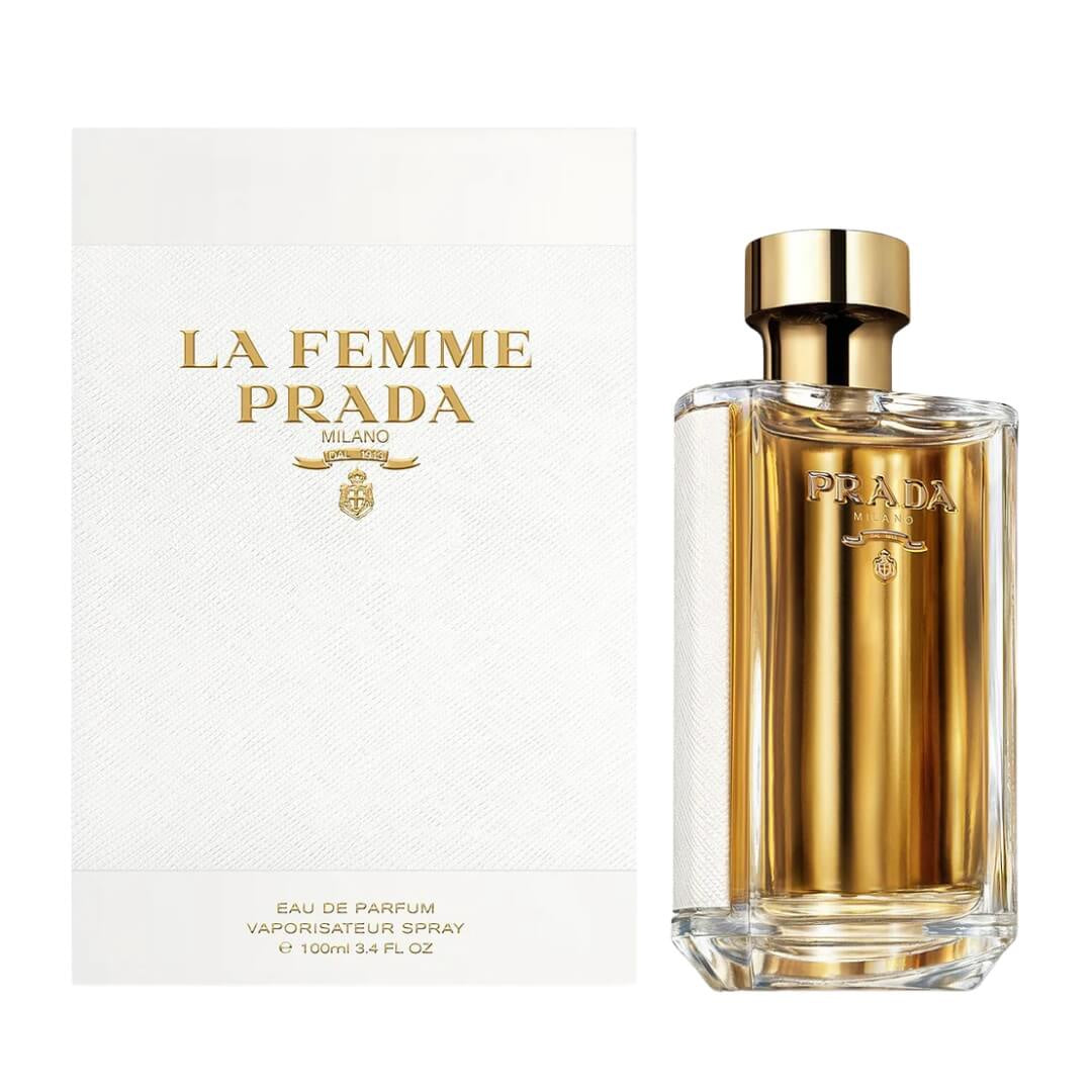 Prada La Femme EDP 100ml for Women at Gadgets Online NZ LTD - Experience the sophistication of amber floral notes in a luxurious fragrance.