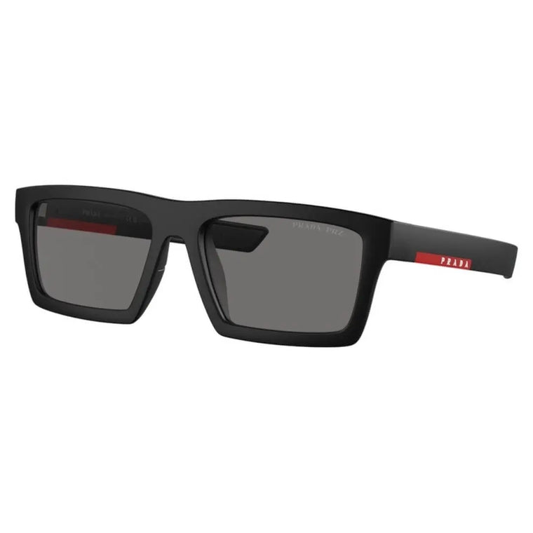 Prada PS 02ZSU 1BO02G Matte Black Dark Grey Polarized 55mm Sunglasses