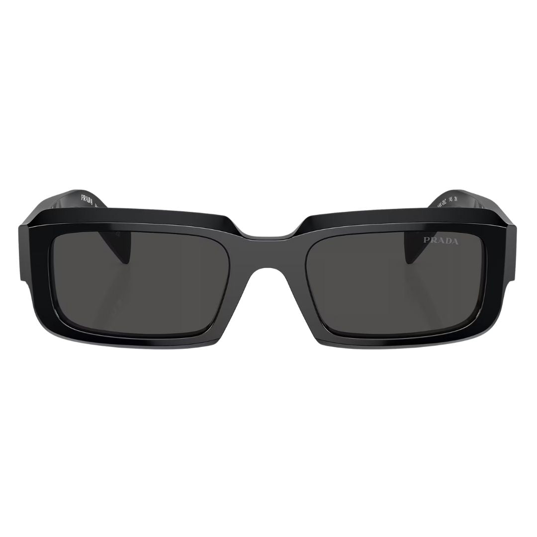 Front view of Prada PR 27ZS 16K08Z featuring a bold rectangular black acetate frame - Gadgets Online NZ