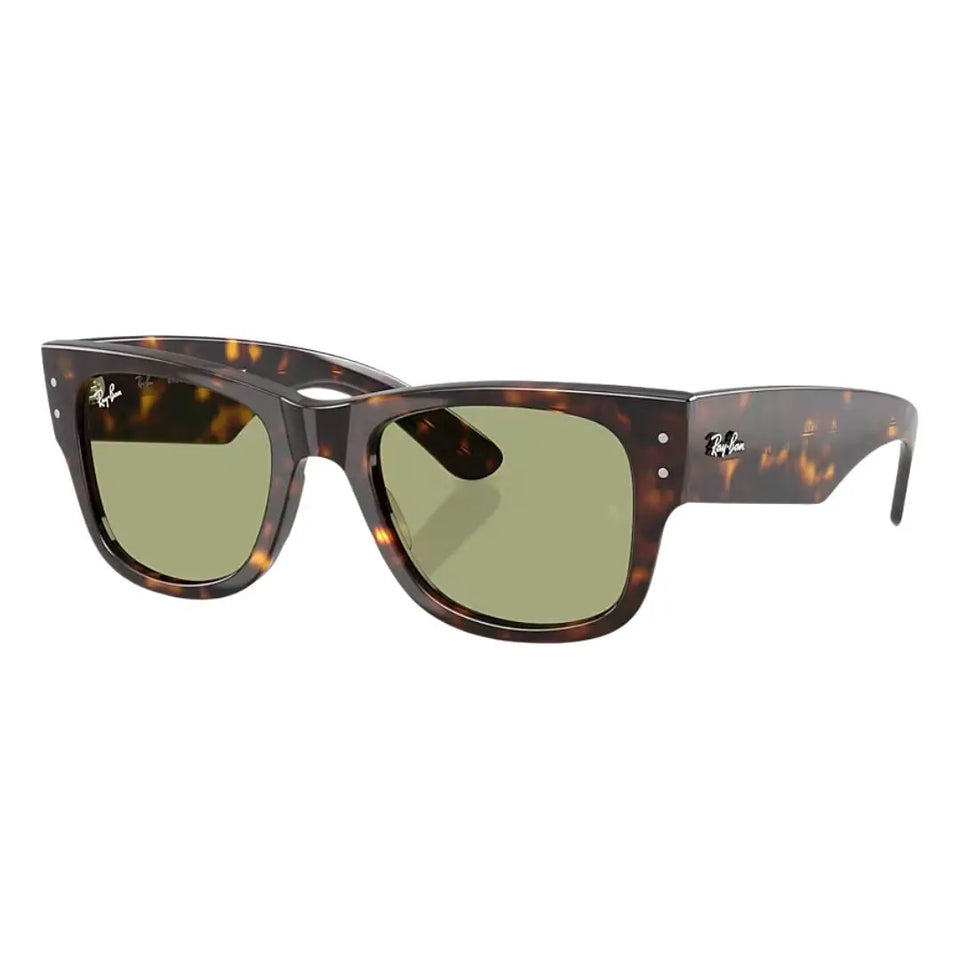 Ray-Ban RB0840S Mega Wayfarer 902/4E sunglasses, Havana tortoise frame with yellow lenses - Gadgets Online NZ