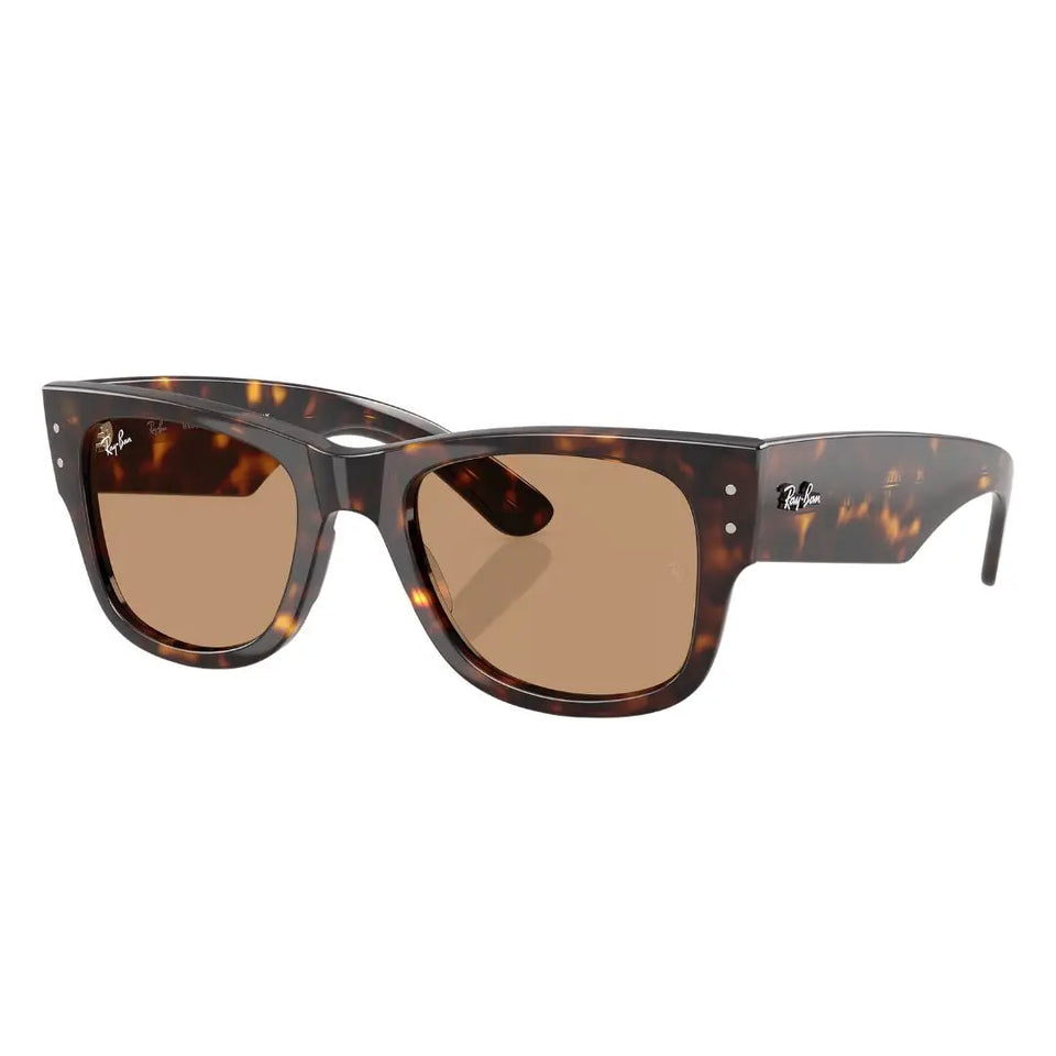 Ray-Ban RB0840S Mega Wayfarer 902/53 sunglasses, Havana frame with brown classic B-15 lenses - Gadgets Online NZ