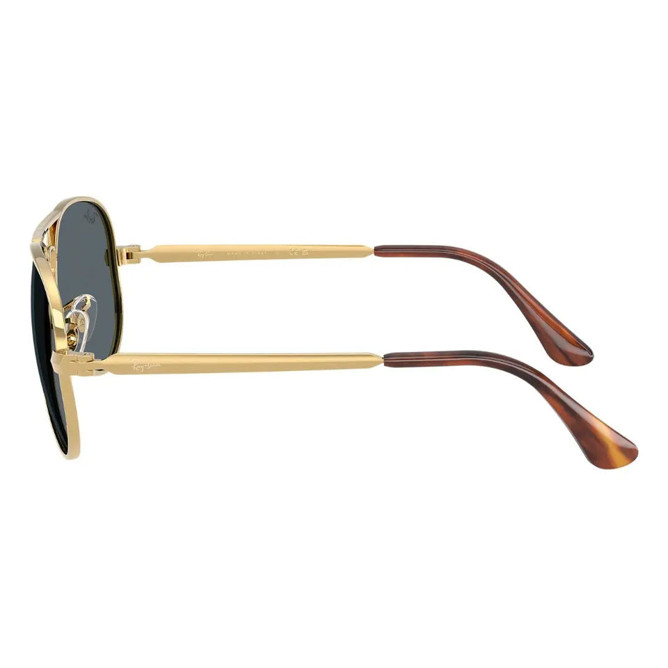 Side view of Ray-Ban RB3925 Aviator Max showing gold temples and dark tortoise shell ear tips - Gadgets Online NZ