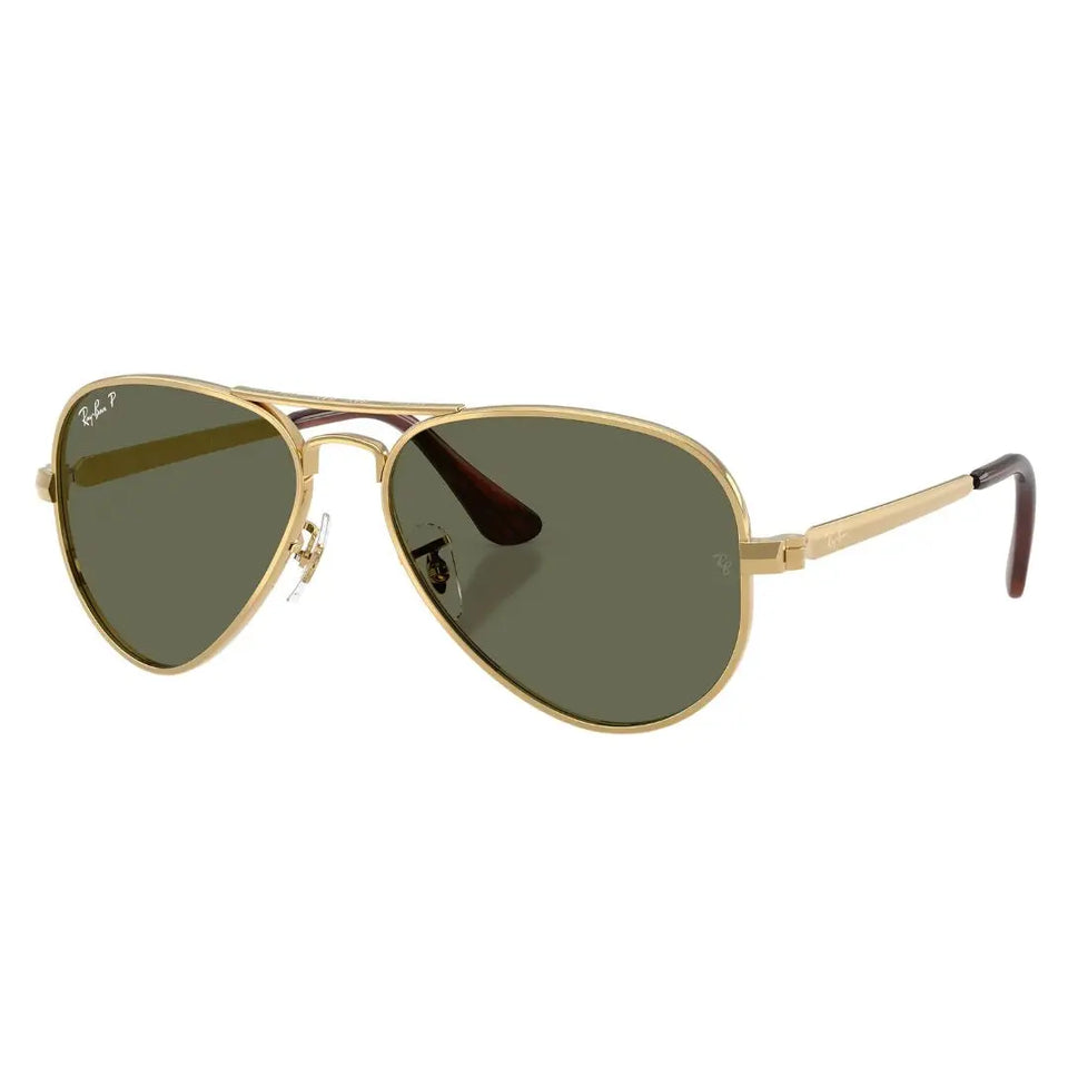 Ray-Ban RB3925 Aviator Max 001/58 sunglasses, gold frame with polarized green G-15 lenses, 62mm - Gadgets Online NZ