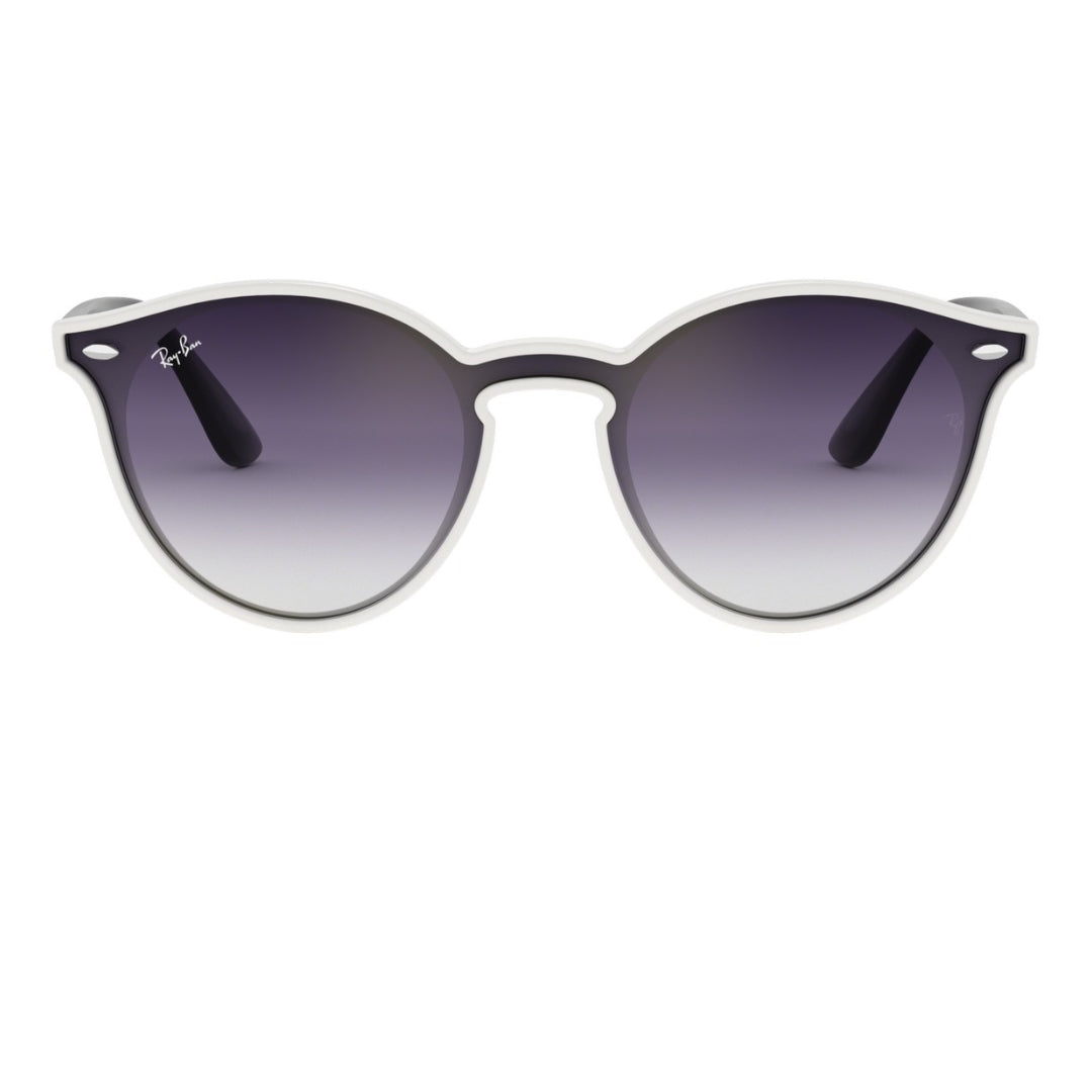 Ray-Ban Blaze RB4380N 64160U White - Violet/Blue Lenses (Nylon)