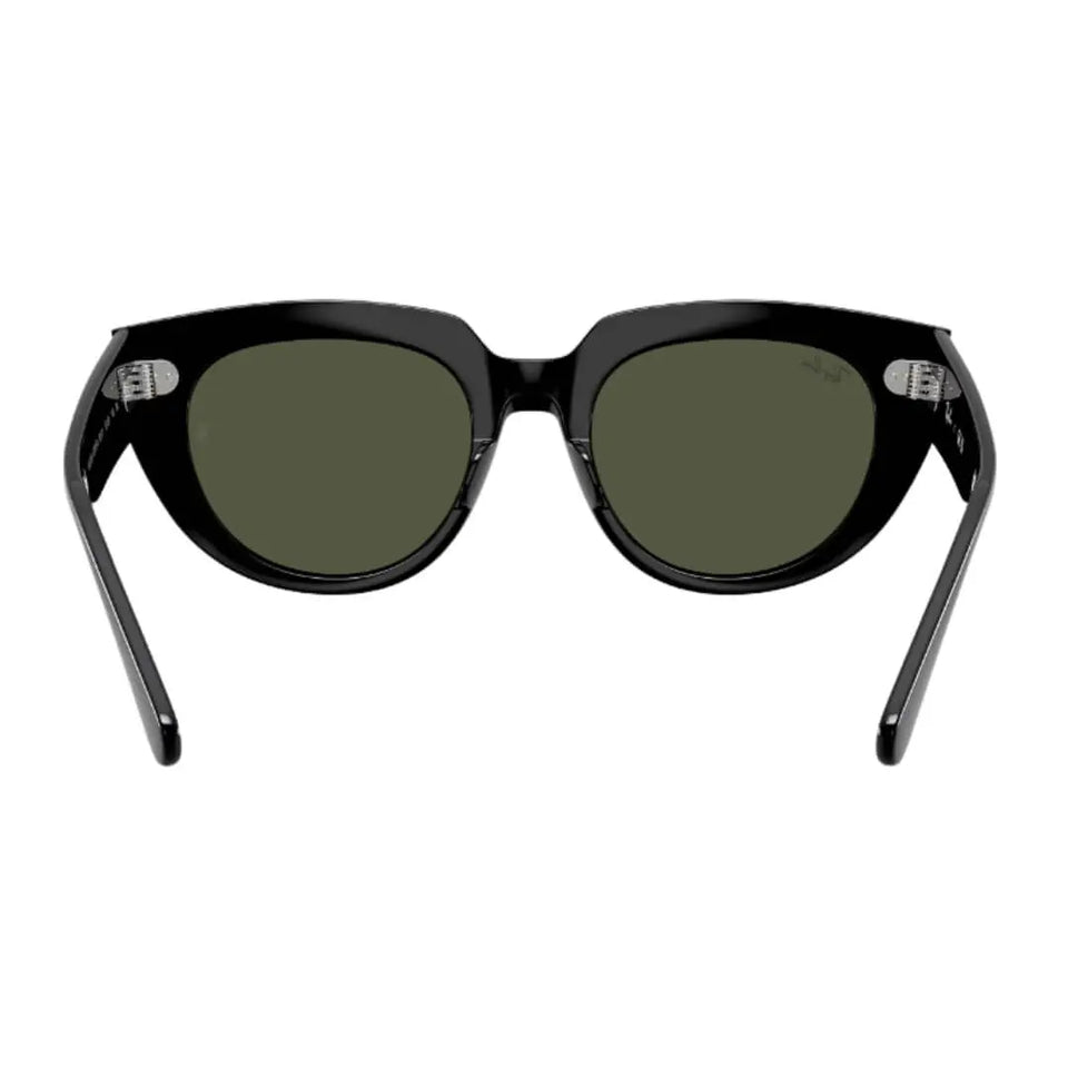 Ray-Ban Doreen RB2286 901/31 - Black Frame with Green Lens Back Side View

