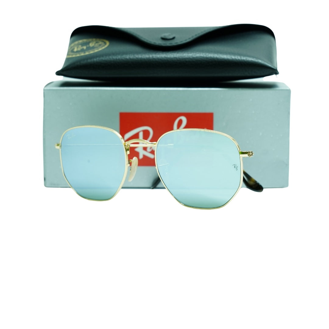 Ray-Ban Hexagonal Flat Lenses RB3548N 001/30 Gold