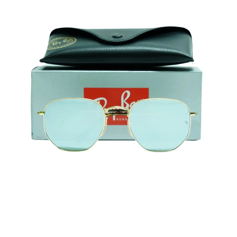 Ray-Ban Hexagonal Flat Lenses RB3548N 001/30 Gold