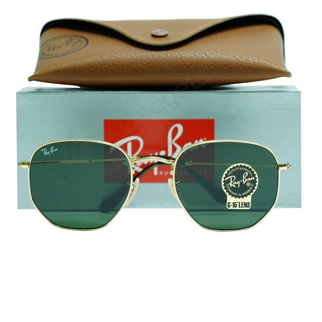 Ray-Ban Hexagonal Flat Lenses RB3548N 001 Gold