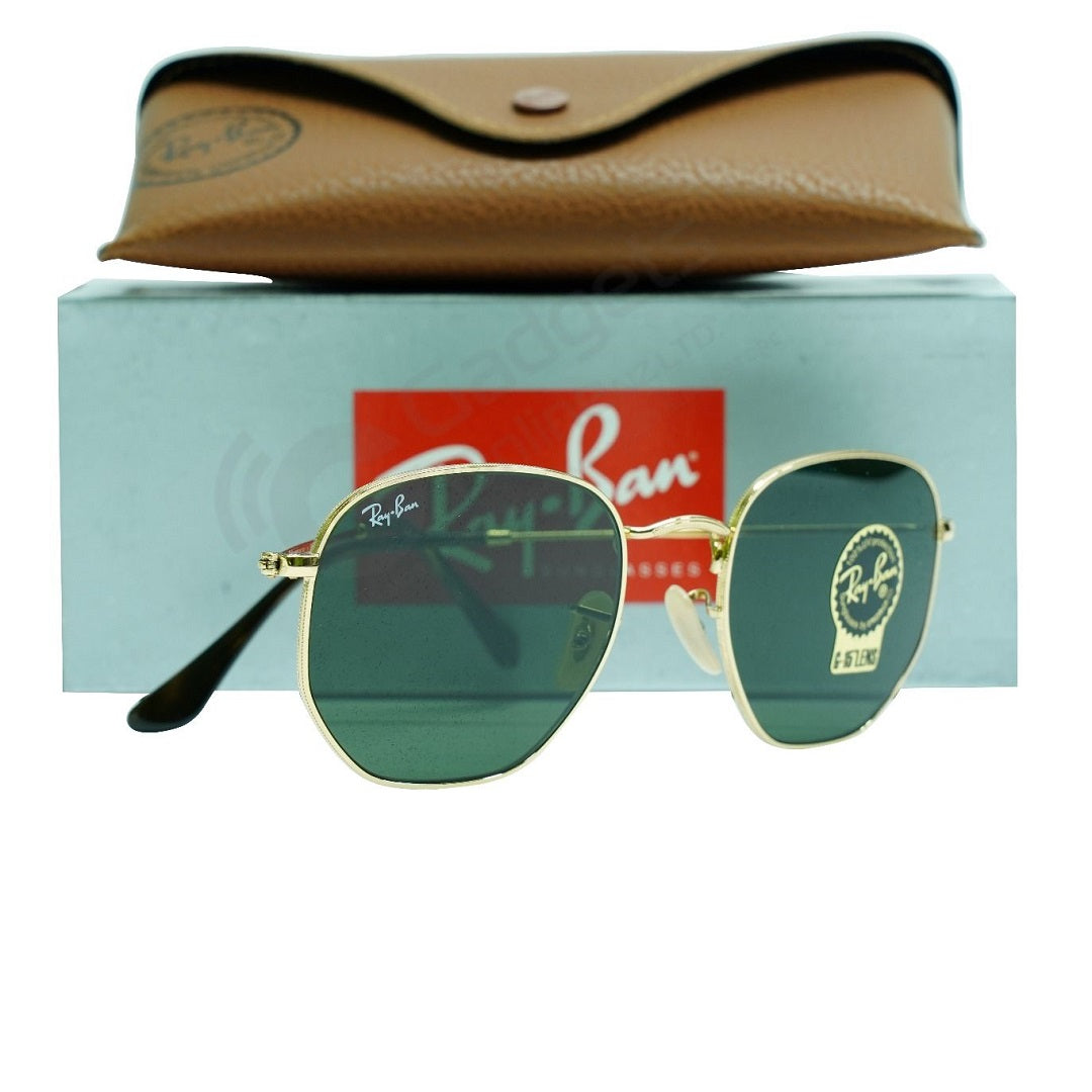 Ray-Ban Hexagonal Flat Lenses RB3548N 001 Gold