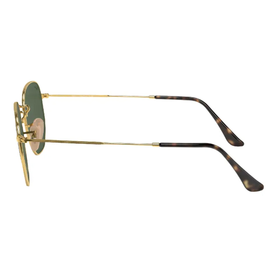 Ray-Ban Hexagonal Flat Lenses RB3548N 001 Gold Left Angle View