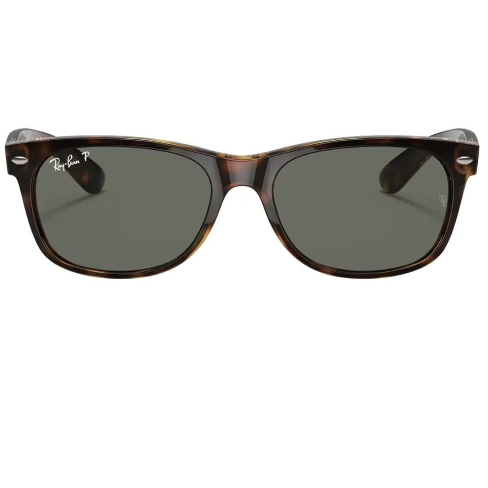 Ray-Ban RB2132 902/58 New Wayfarer Classic Polarized Tortoise Sunglasses For Men