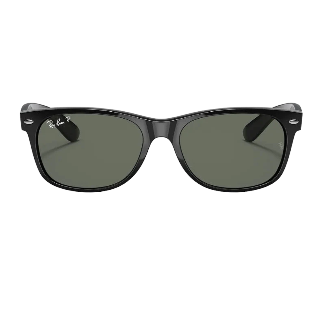 Ray-Ban RB2132 New Wayfarer 901/58 Green Polarized Sunglass