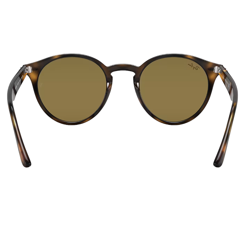 Ray-Ban RB2180 710/73 51- 21 Classic Round Sunglasses  - Polished Tortoise - Propionate - Brown Lenses