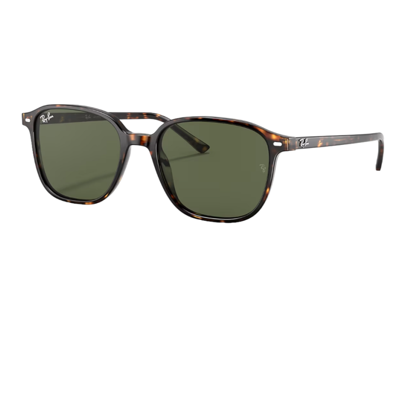 Ray-Ban RB2193 902/31 51-18 Leonard Sunglasses -Tortoise - Acetate - Green Lenses