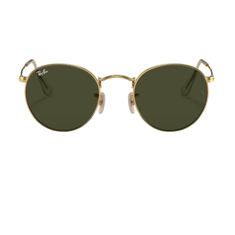 Ray-Ban RB3447 001 53-21 Round Metal Sunglasses