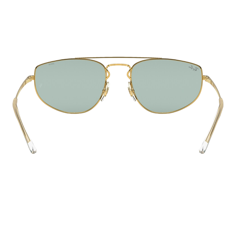 Ray-Ban RB3668 001/Q5 Shiny Gold Green Lenses Sunglasses