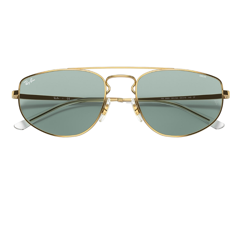 Ray-Ban RB3668 001/Q5 Shiny Gold Green Lense