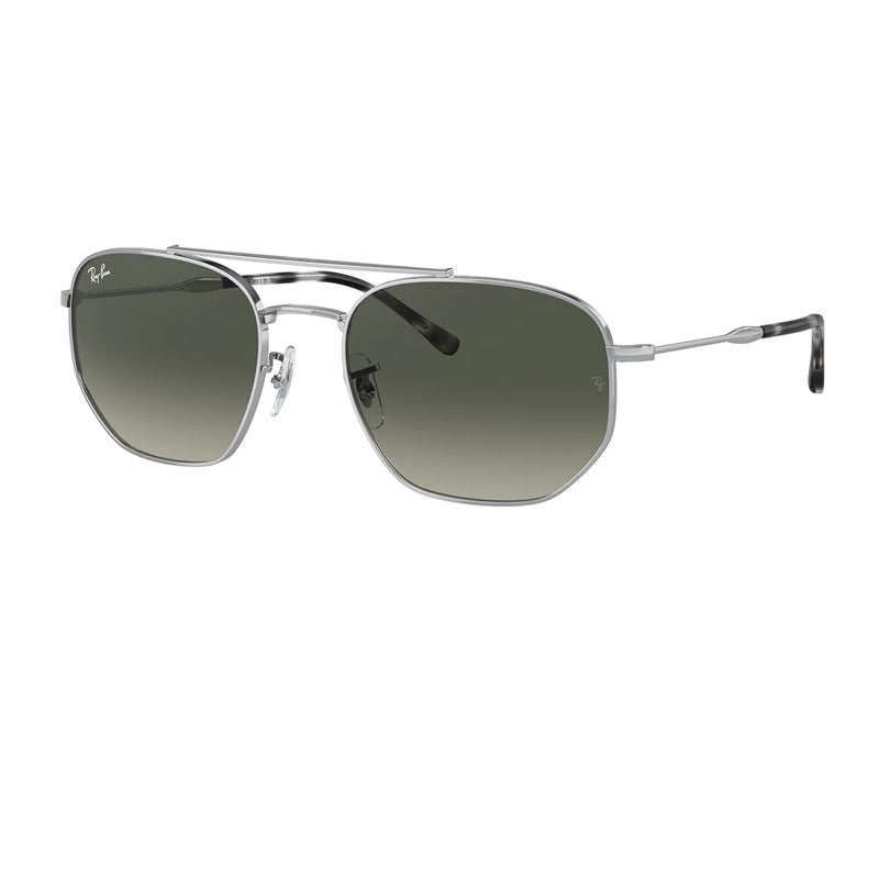 Ray-Ban RB3707 003/71 Unisex Sunglasses with Silver Frame Grey Lenses