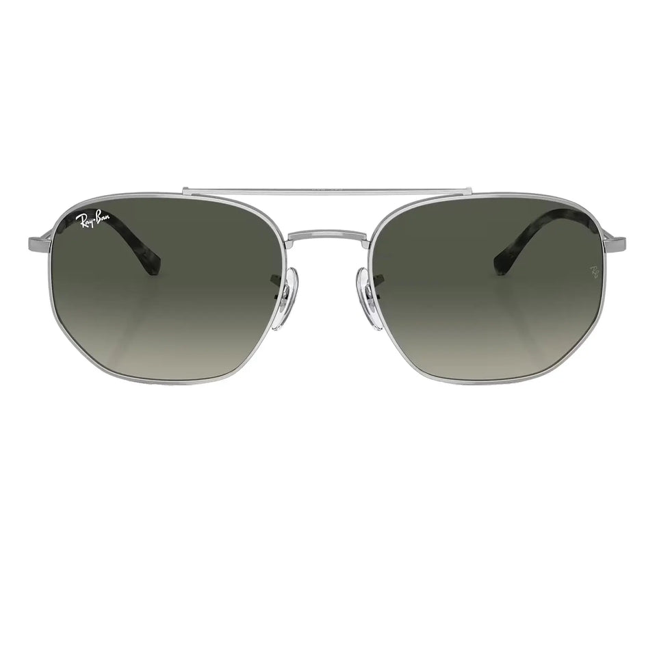 Ray-Ban RB3707 Unisex Sunglasses with Silver Frame Grey Lenses Ray-Ban