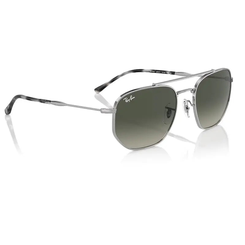Ray-Ban RB3707 Unisex Sunglasses with Silver Frame Grey Lenses Ray-Ban