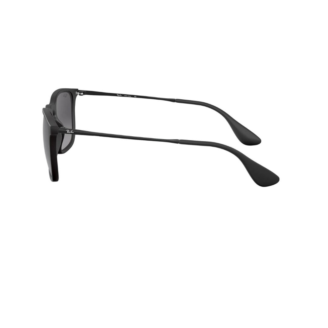 Ray-Ban RB4187 622/8G 54-18 Chris Black Sunglasses- Nylon - Grey Lenses