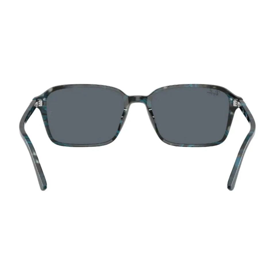 Ray-Ban Raimond RB2231 1417R5 - Transparent Fantasy Blue/Grey Frame, Blue Lens Back Side View
