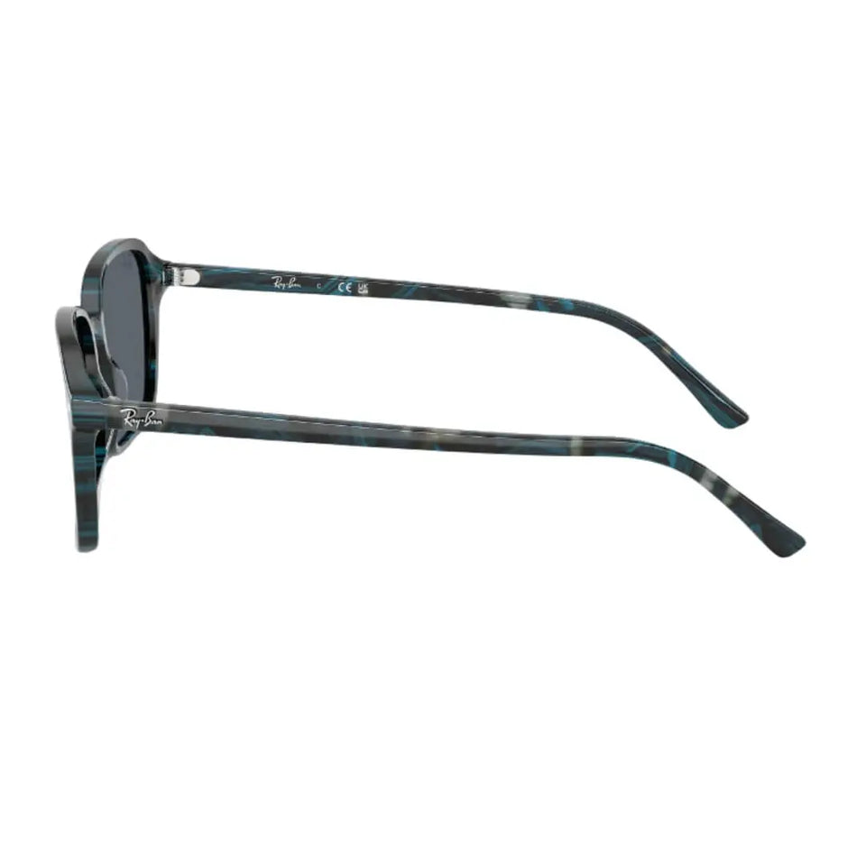 Ray-Ban Raimond RB2231 1417R5 - Transparent Fantasy Blue/Grey Frame, Blue Lens Side Frame View
