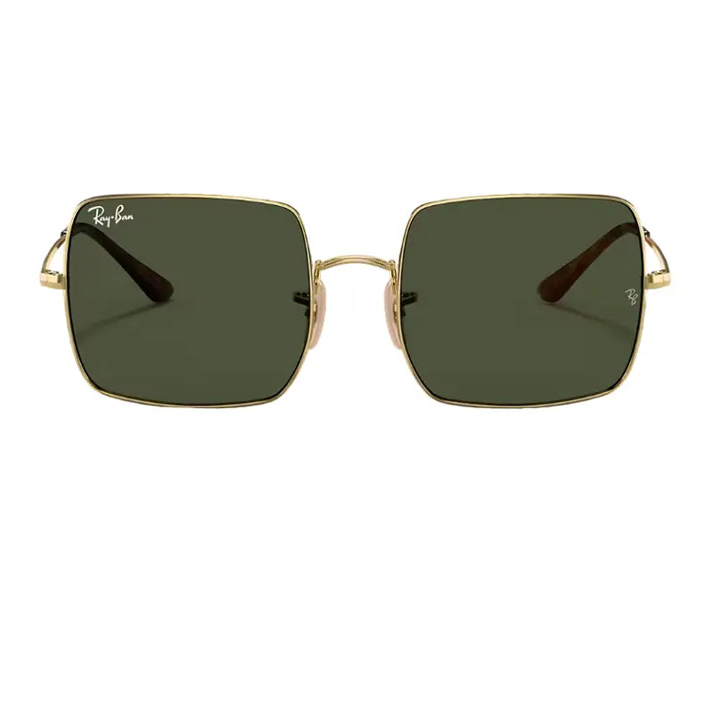 Ray-Ban Square Classic RB1971 914731 54MM Gold - Metal - Green Lenses Sunglasses
