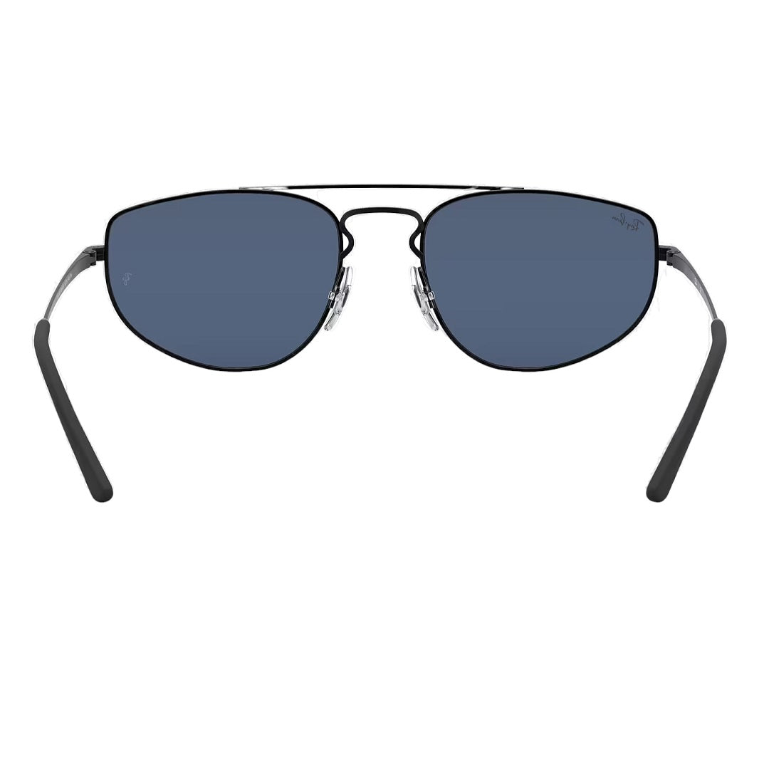 Rayban RB3668 901480 Rubber Black Dark Blue Lenses Sunglasses