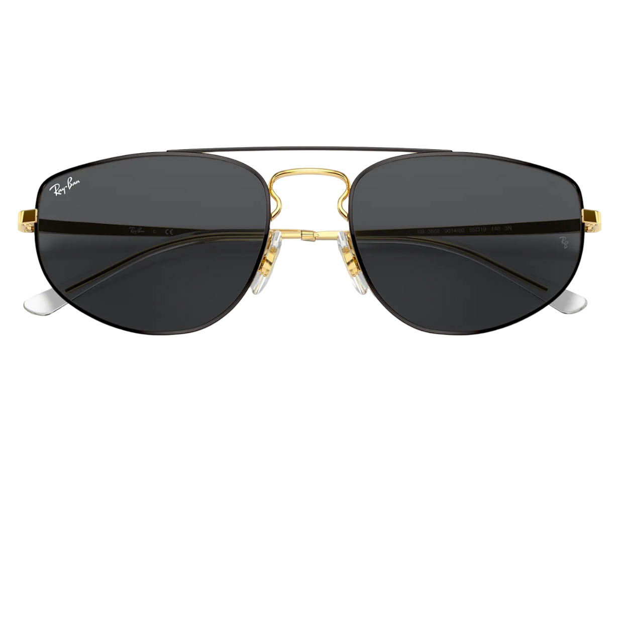 RayBan RB3668 905487 Shiny Gold Grey Sunglasses