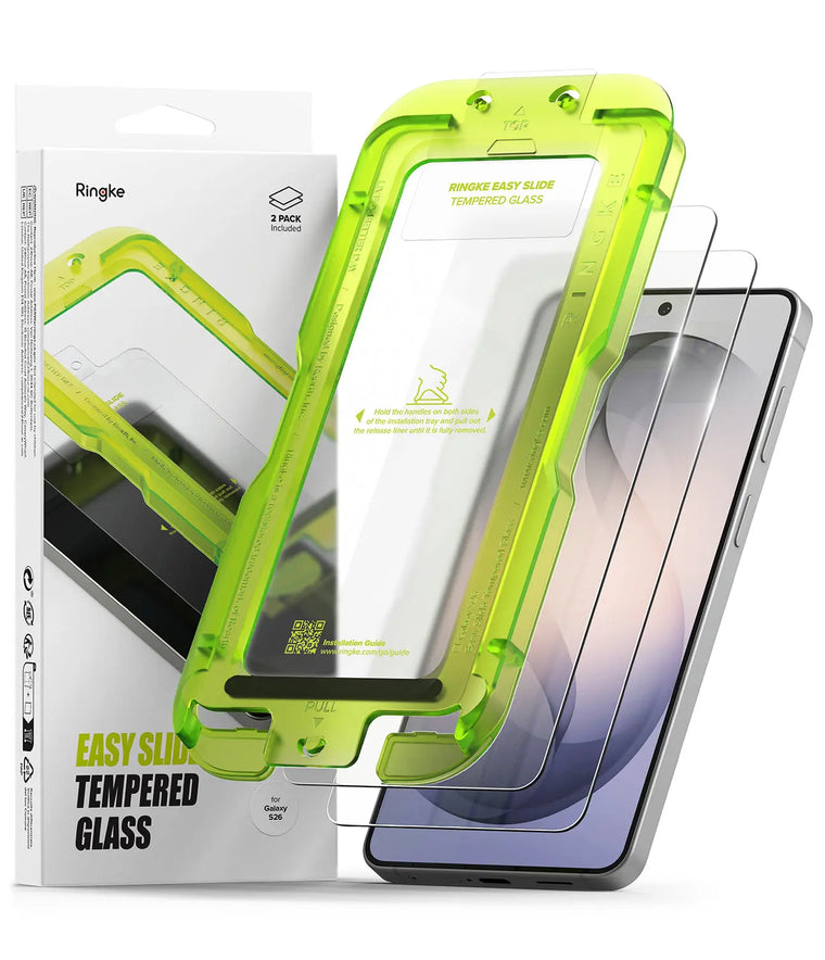 Ringke Galaxy S26 Easy Slide Tempered Glass 2 Pack