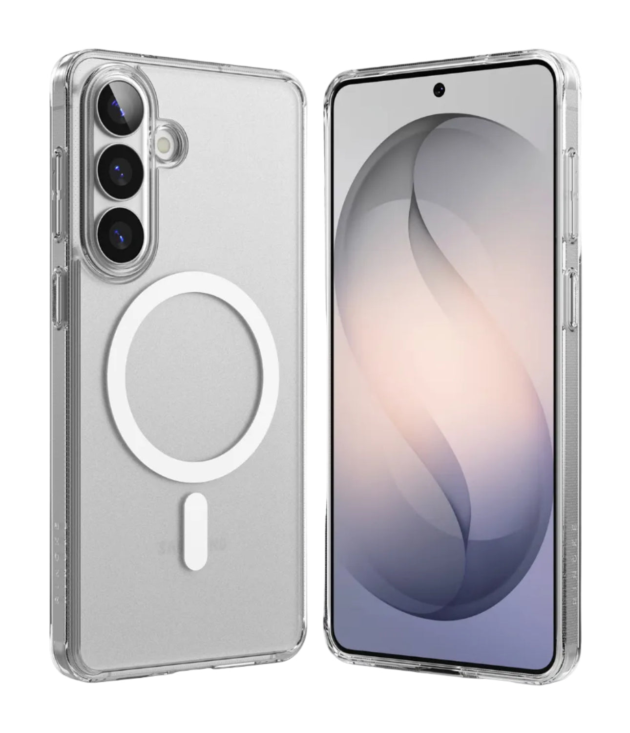 Ringke Galaxy S26 Plus Fusion Magnetic Matte Clear Case with MagSafe ring, stocked by Gadgets Online.