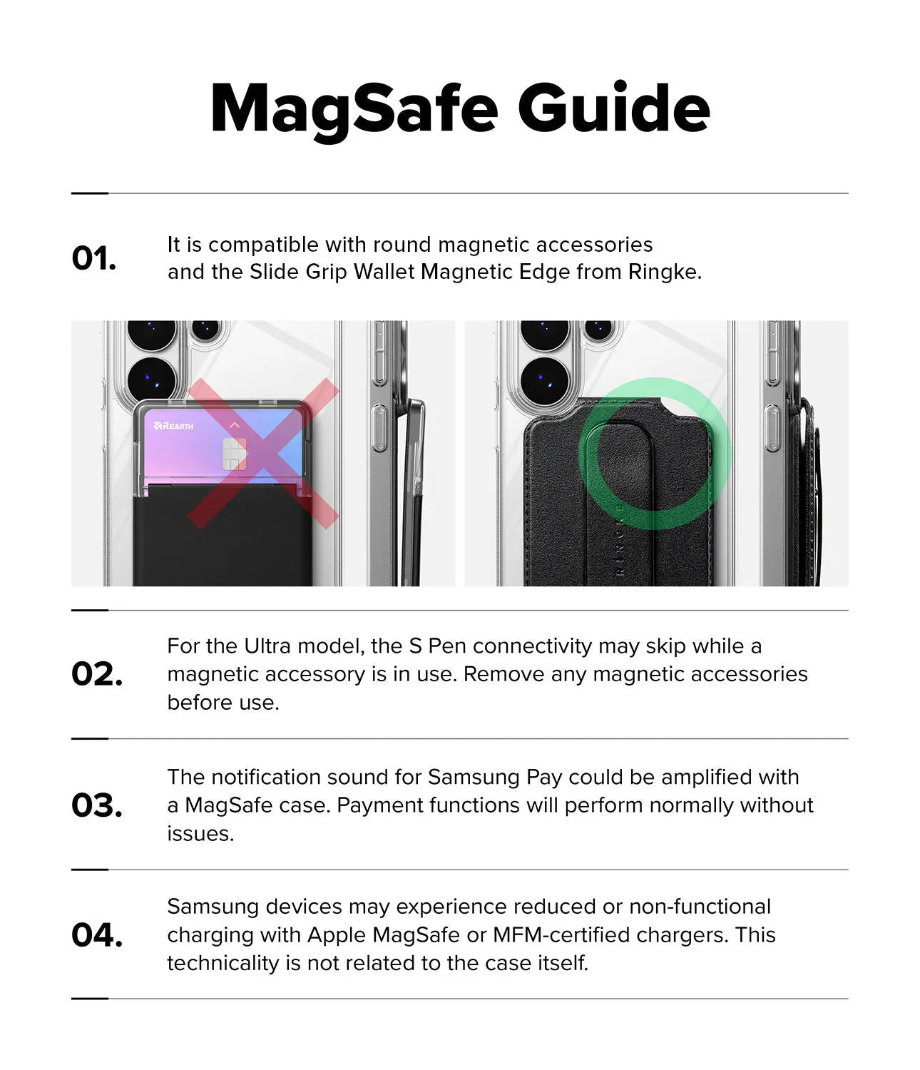 Ringke Galaxy S26 Ultra Fusion Magnetic Matte Clear Case - Gadgets Online NZ Ltd