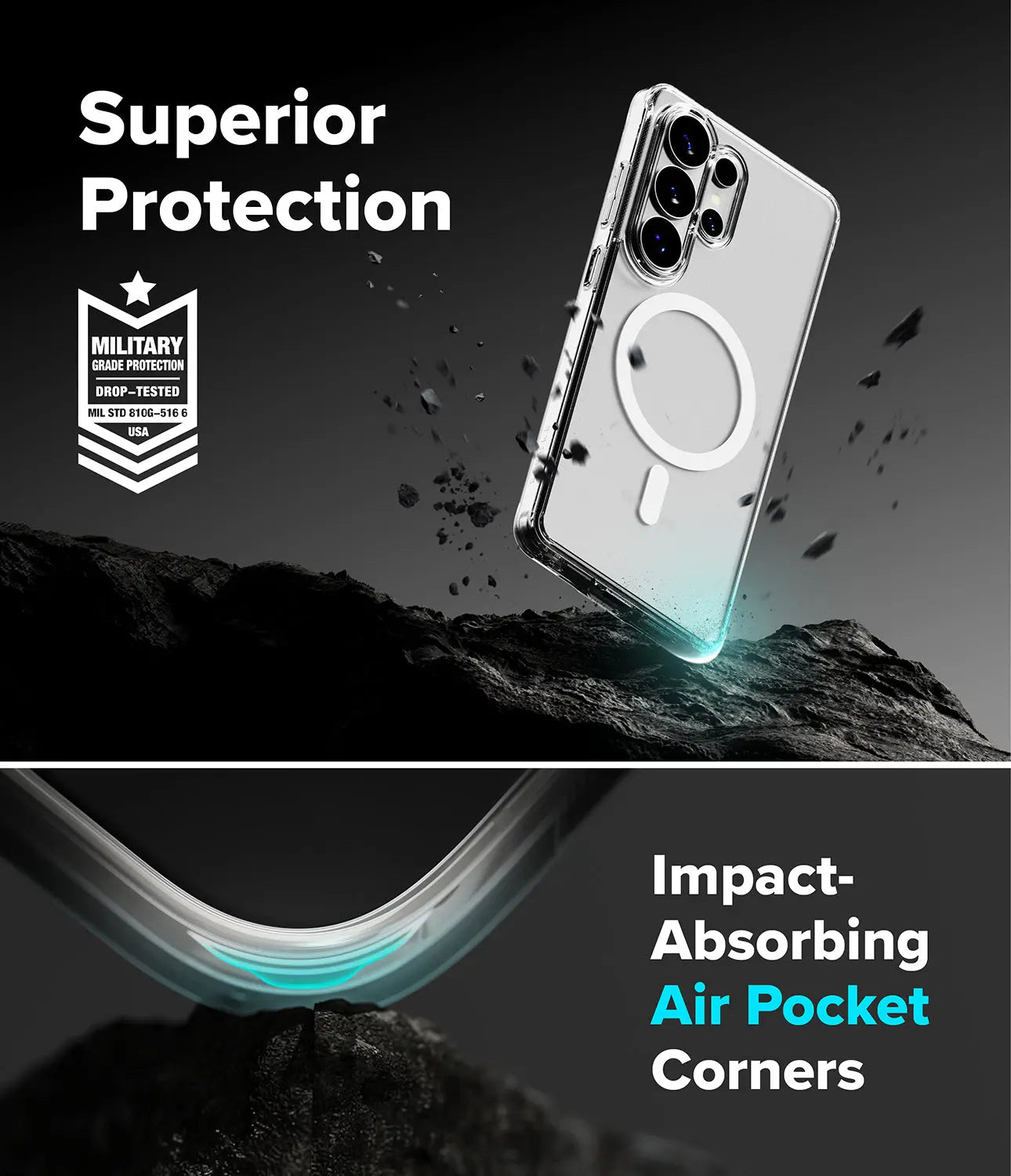 Ringke Galaxy S26 Ultra Fusion Magnetic Matte Clear Case - Gadgets Online NZ Ltd
