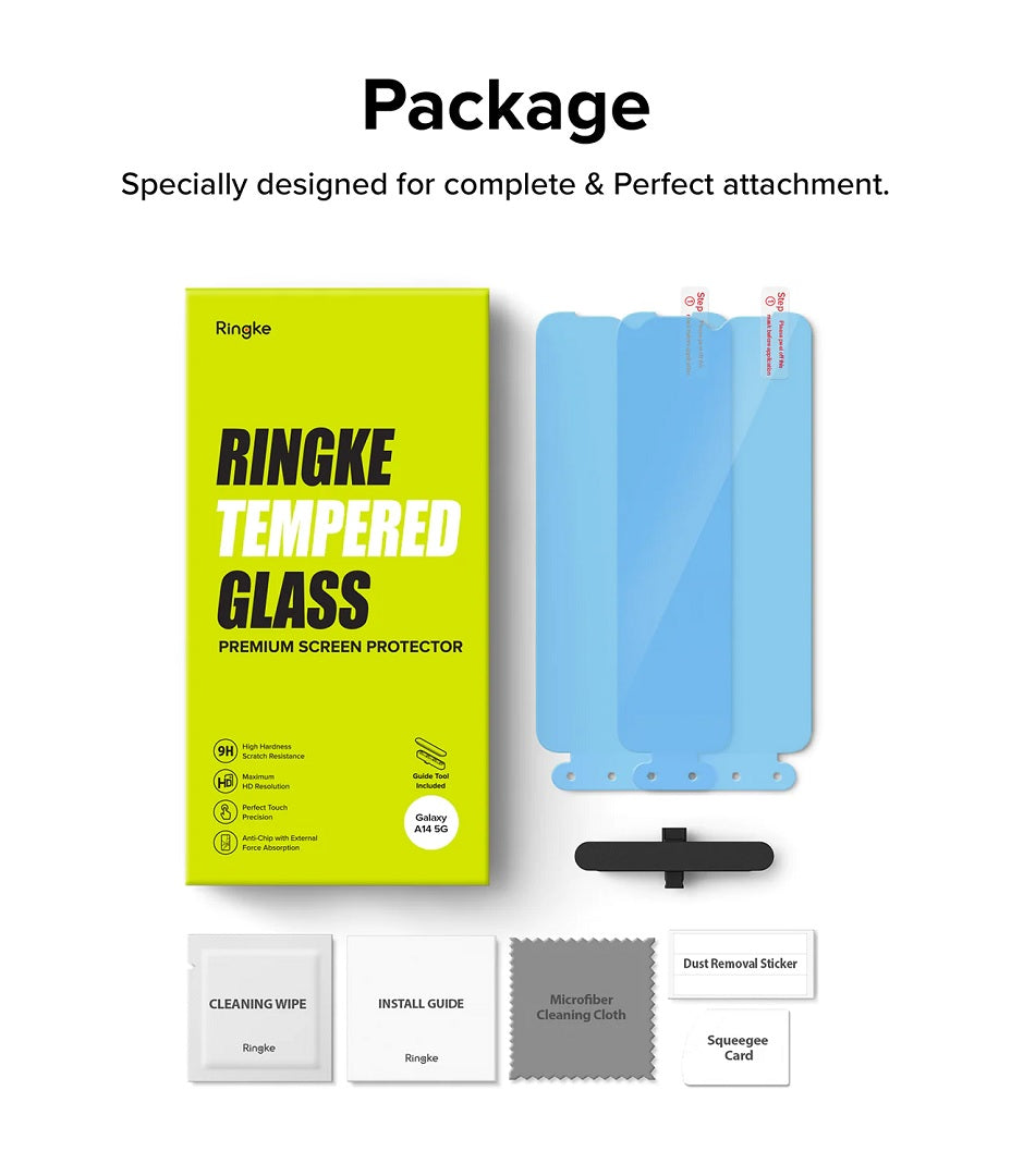 Samsung Galaxy A14 / A14 5G  Screen Protector Tempered  Glass By Ringke