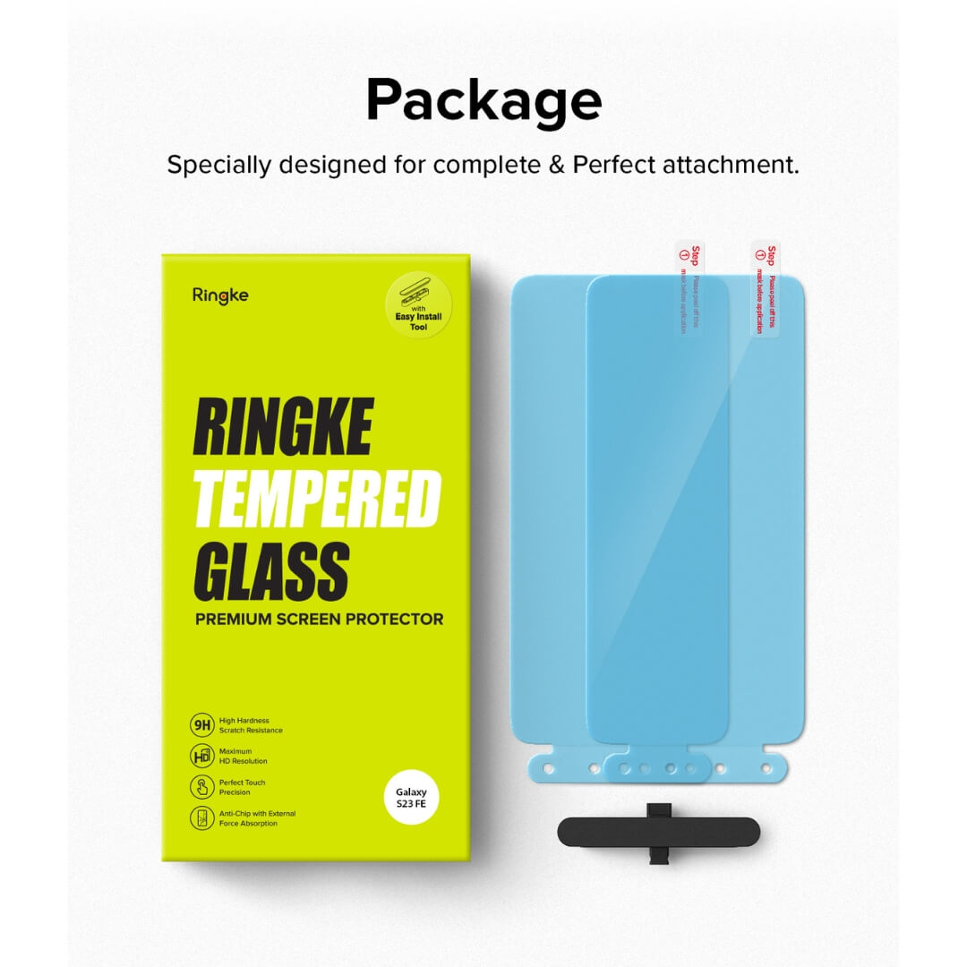Galaxy S23 Fe tempered glass screen protector 