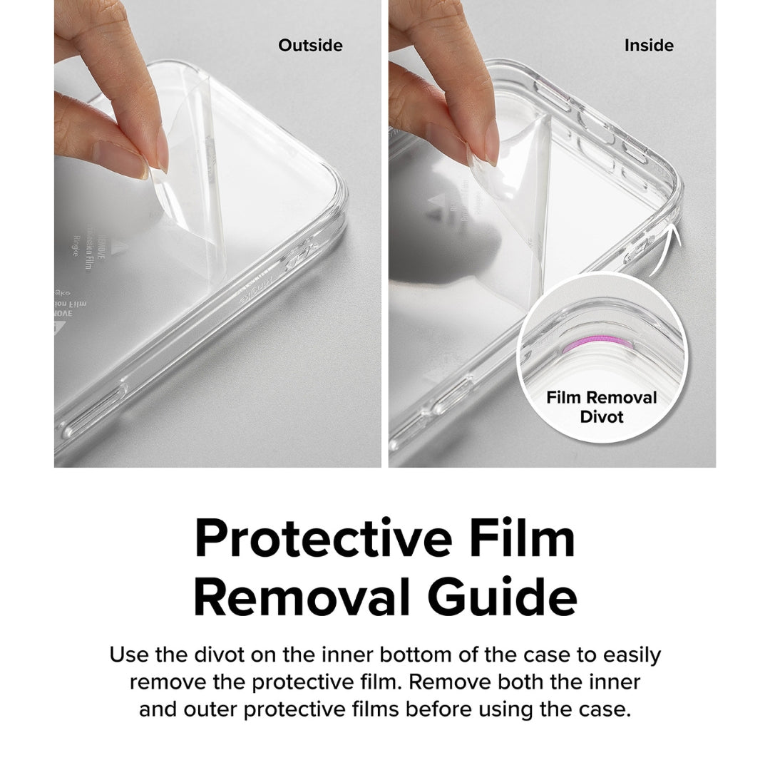 Protective Film install inside and outside of the case