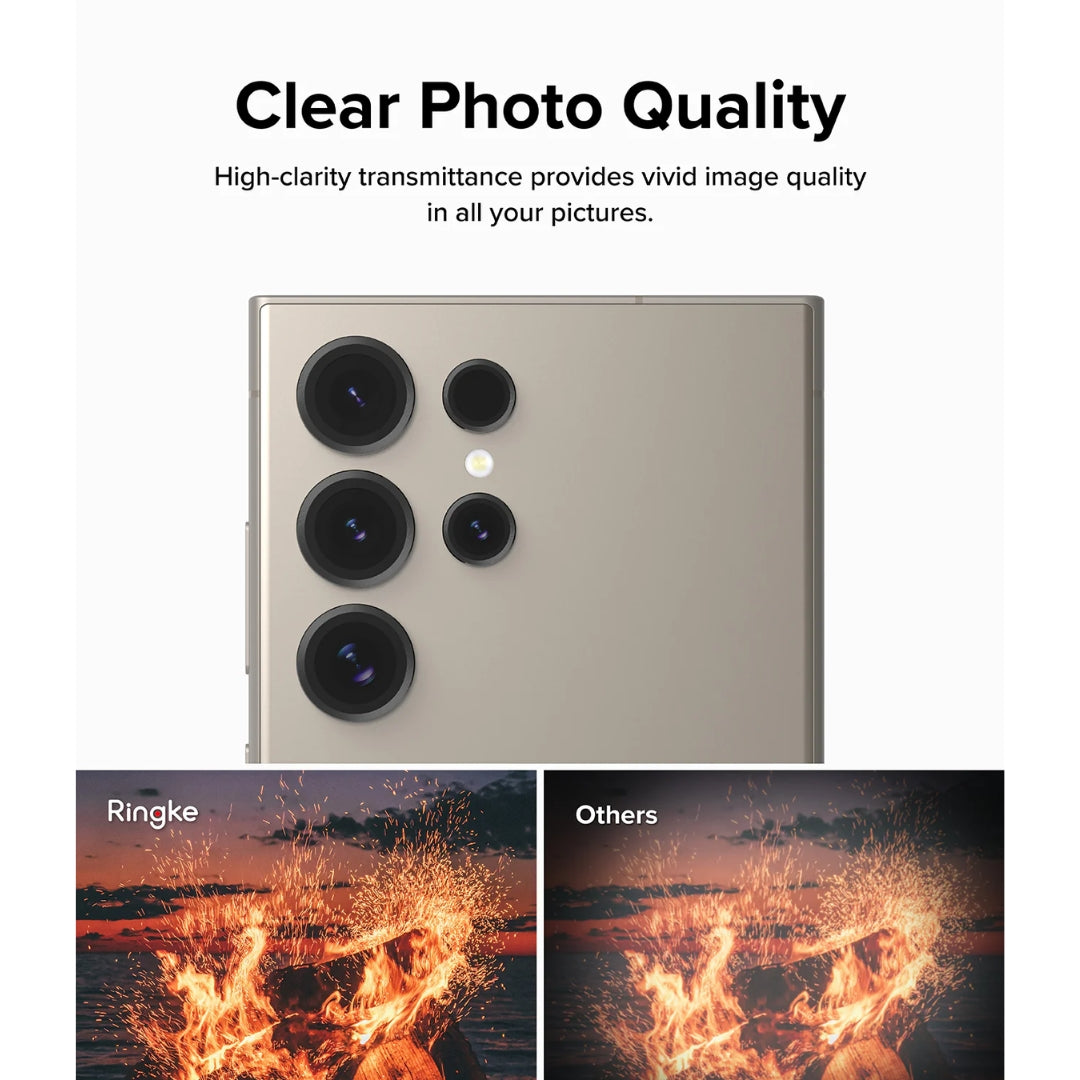 Clear photo quality with ringke camera lens protector