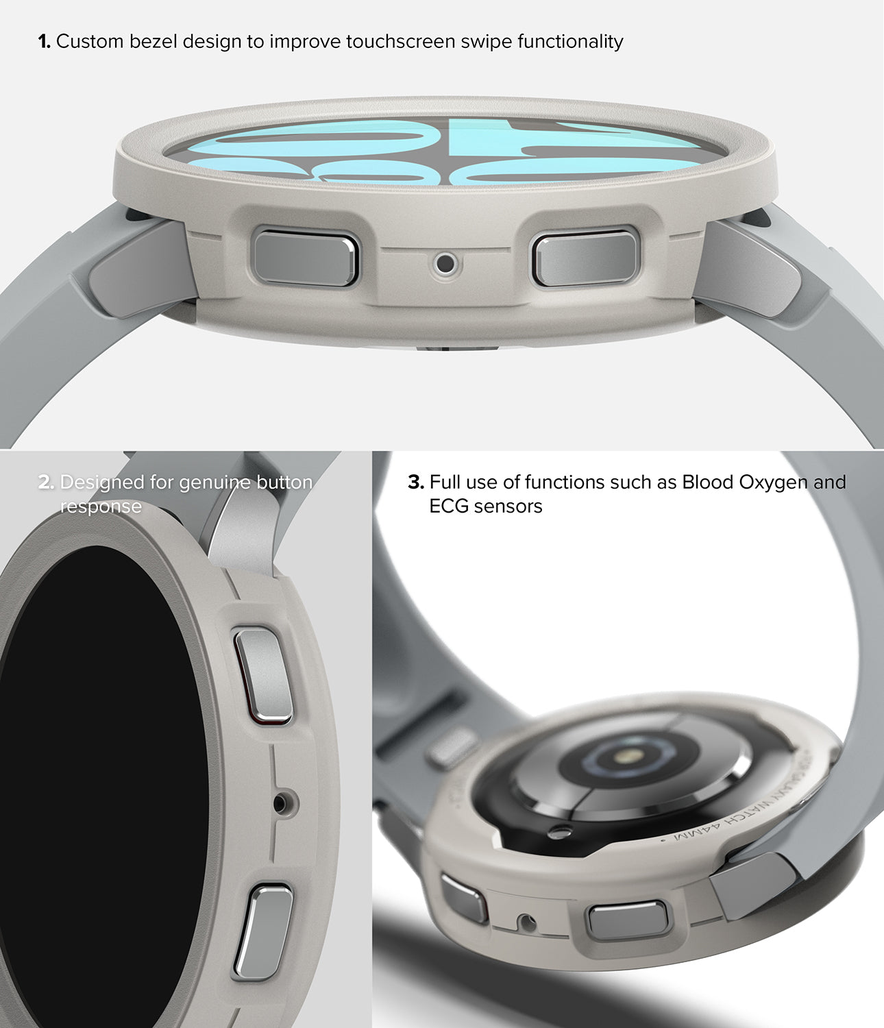 Samsung Galaxy Watch 6 44MM Air Sports Warm Gray Case by Ringke