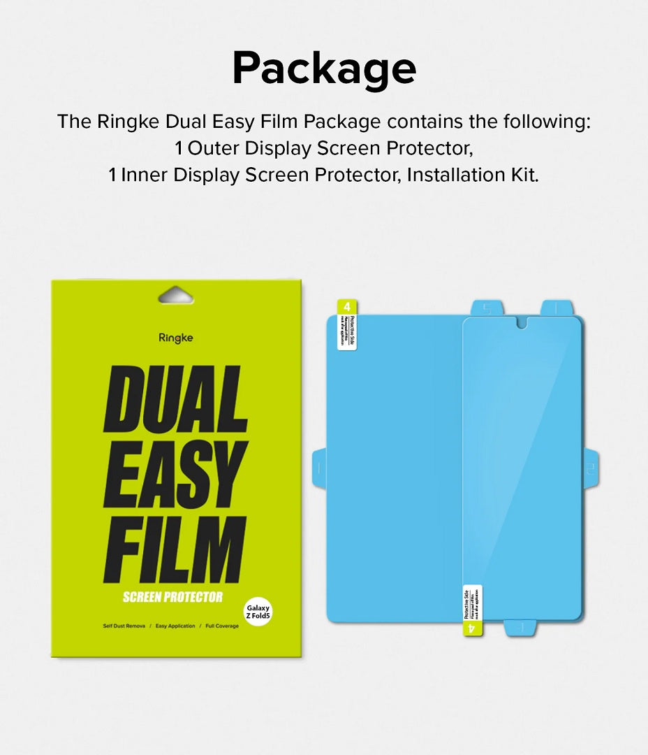 Samsung Galaxy Z Fold 5 Dual Easy Film Screen Protector By Ringke