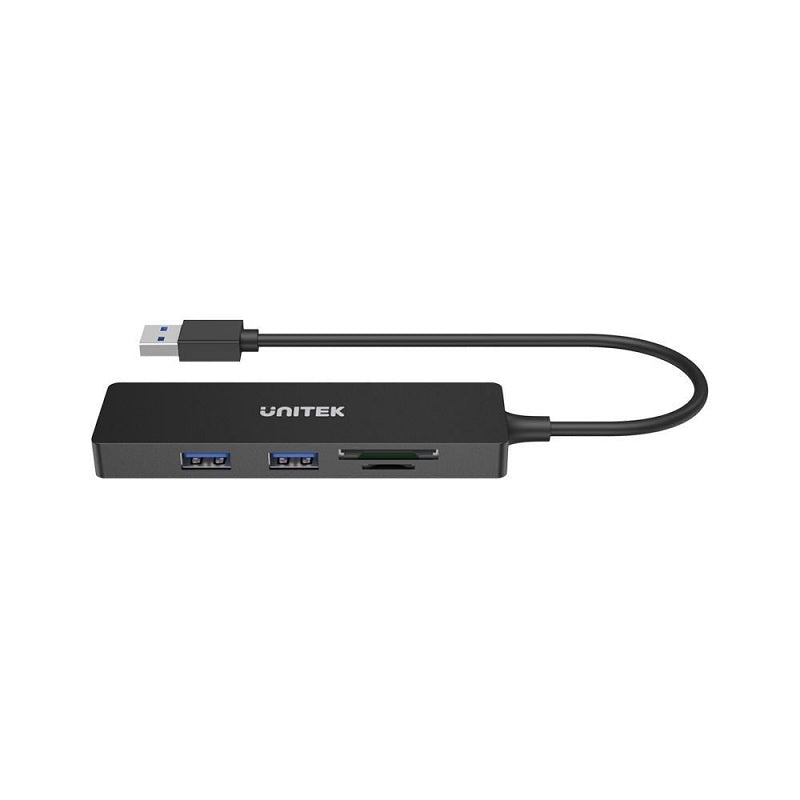 UNITEK USB-A 3.0 3-Port Hub Card Reader