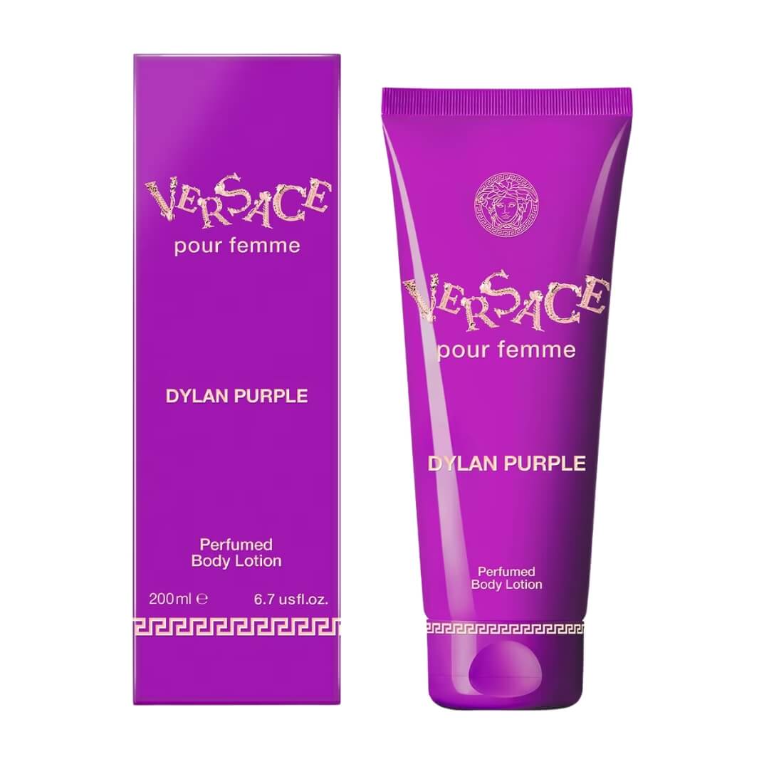 Versace Dylan Purple Body Lotion 200ml at Gadgets Online NZ LTD - luxurious moisturizing lotion with an elegant scent for a nourishing skin experience.