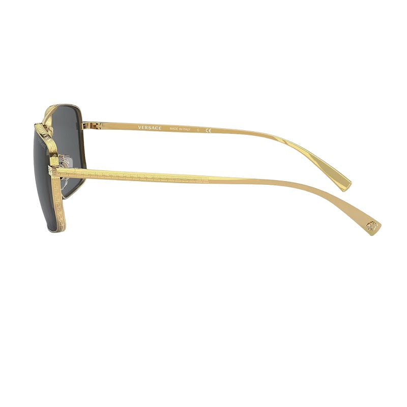 Versace VE2216 61 Grey-Black & Gold Sunglasses