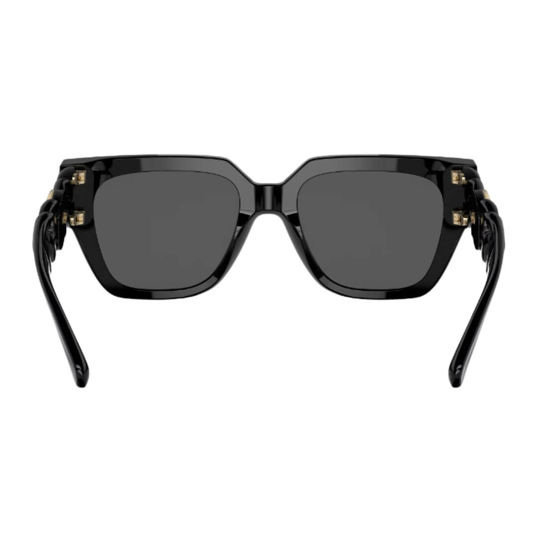 Versace VE4409 GB1/87 Sunglasses Black Frame, Dark Grey Lens Back Side View