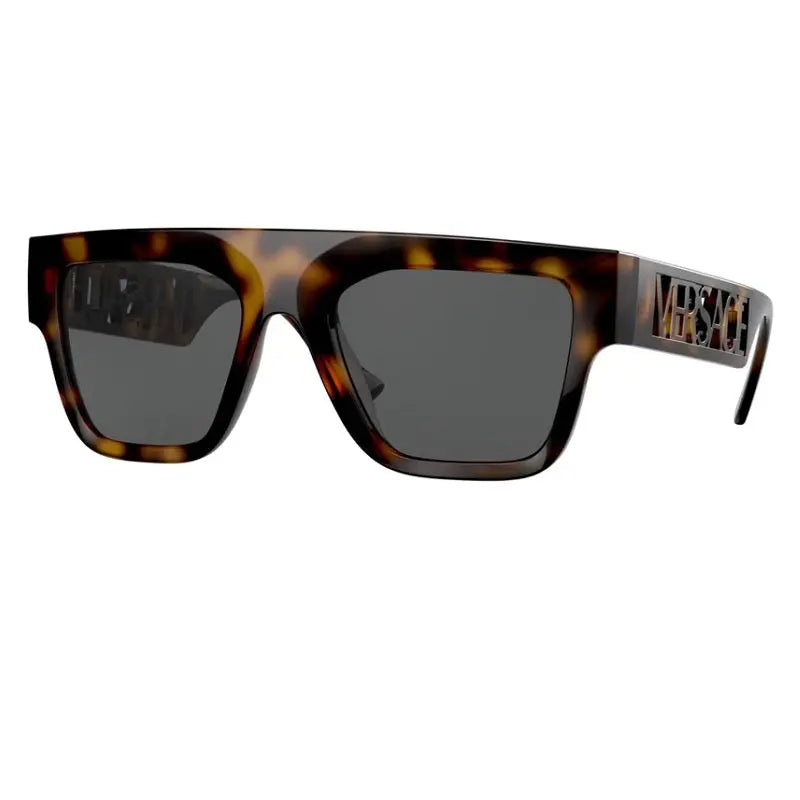 Versace VE4430U Men's Sunglasses - Classic Havana Frames & Dark Grey