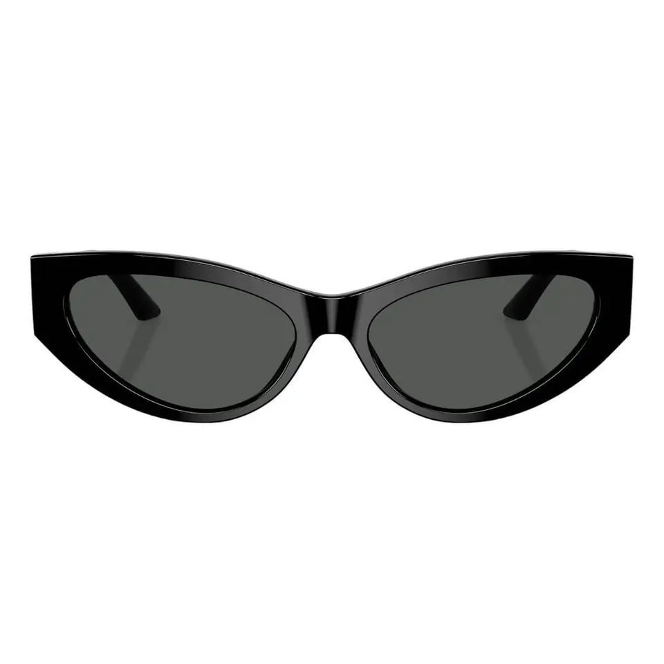 Versace VE4470B GB1/87 - Black Frame, Dark Grey Lens Close Up Front View